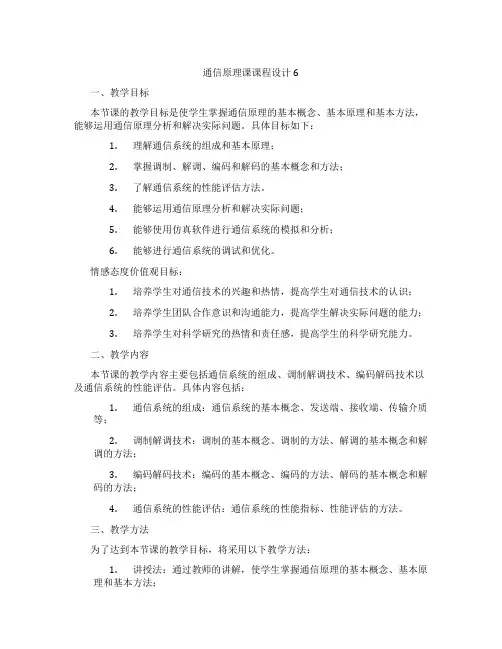 通信原理课课程设计6