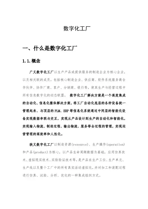 数字化工厂初探