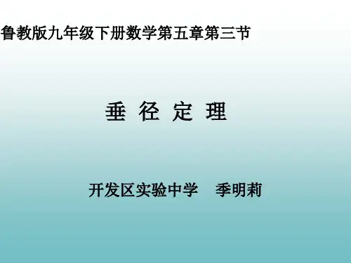 垂径定理 (共23张PPT)
