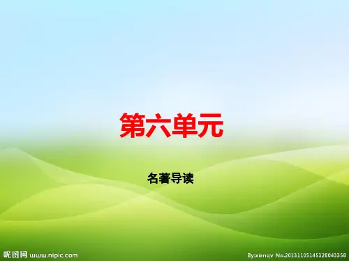 人教部编版九年级语文下册课件：名著导读 (共35张PPT)(优质版推荐)