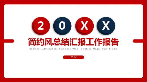 简约微粒体总结汇报PPT模板(完美版)