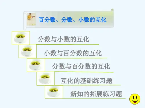 分数百分数小数的互化课件3