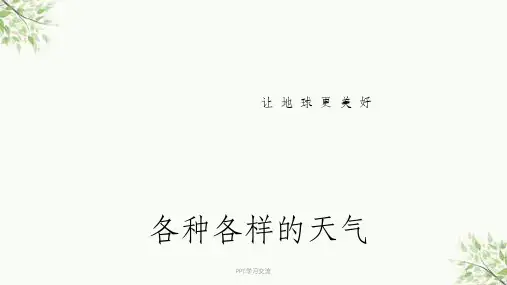 小学科学课《各种各样的天气》课件