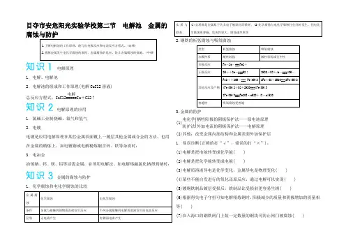 高考化学讲义电解池金属的腐蚀与防护(含解析)