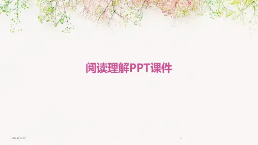 阅读理解PPT课件(2024)