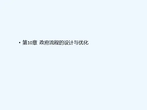 政府流程的设计与优化课件