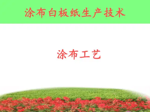 涂布白板纸生产与技术分享资料