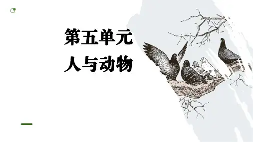 七年级语文上册第五单元  人与动物(大单元教学) 课件(51张PPT)