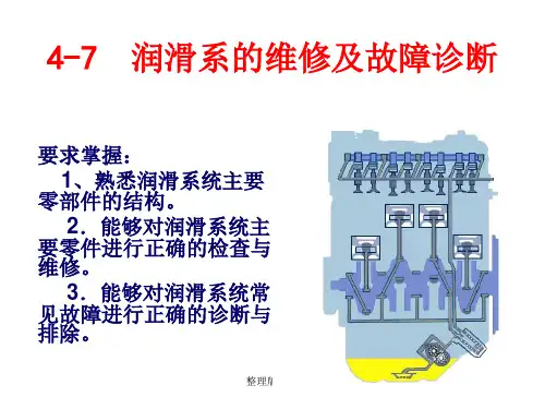 发动机润滑系的故障诊断与维修PPT课件