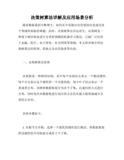 决策树算法详解及应用场景分析