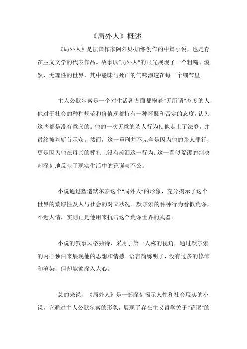 《局外人》概述