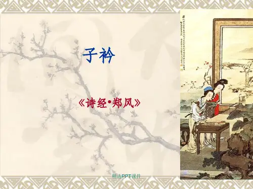 子衿ppt课件