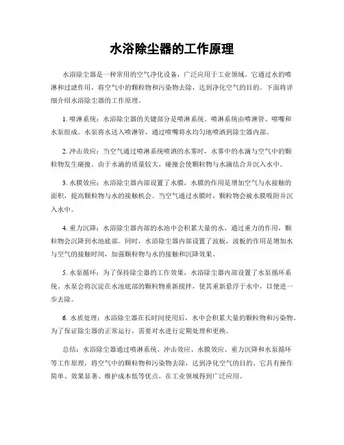 水浴除尘器的工作原理 (2)