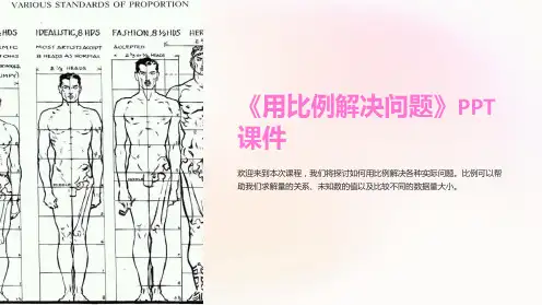 《用比例解决问题》课件