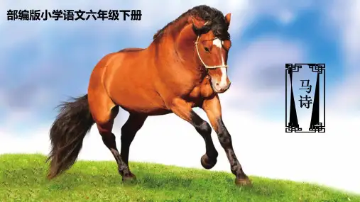 统编版语文六年级下册10古诗三首《马诗》课件(共17张PPT)