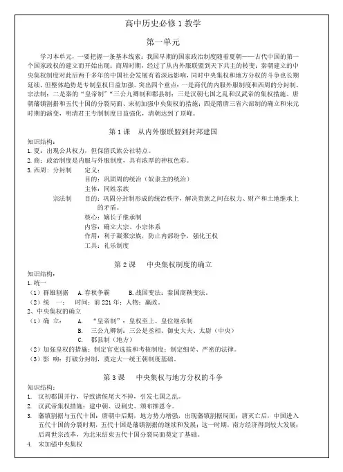 [岳麓版高中历史必修一