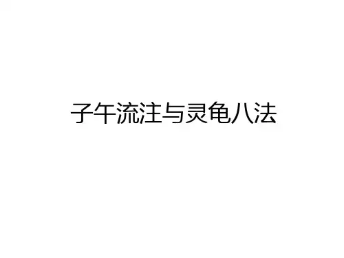 最新子午流注与灵龟八法电子教案