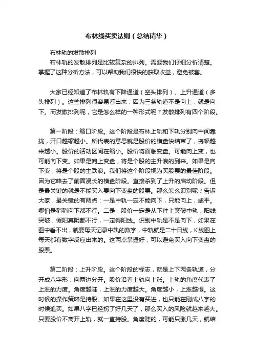 布林线买卖法则（总结精华）