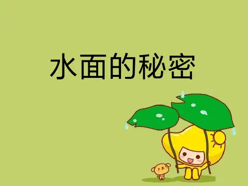 《水面的秘密》PPT下载精品 课件 