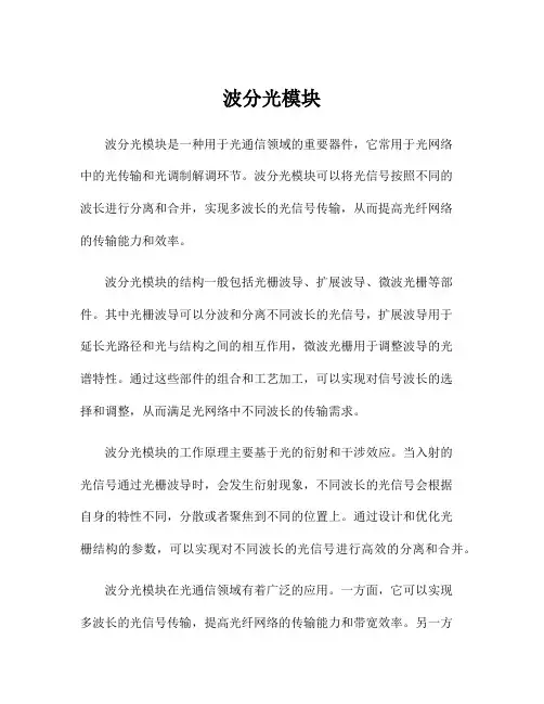 波分光模块