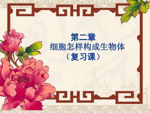 2018中考专题复习课件:细胞怎样构成生物体 (共26张PPT)