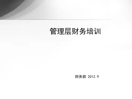 管理层财务知识培训-XXXX09.ppt