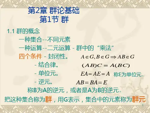 群论课件第二章