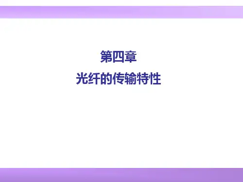 光纤技术及应用--第四章概要PPT课件