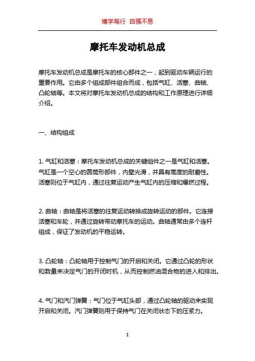 摩托车发动机总成