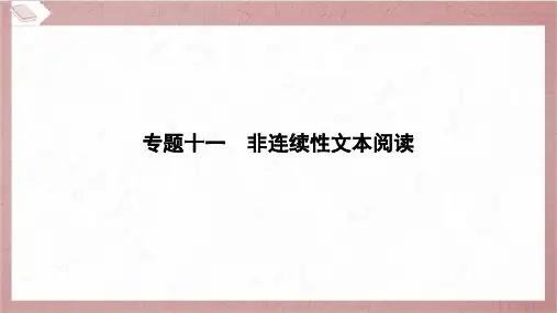 2024年小升初语文总复习专题十一非连续性文本阅读(三)综合类