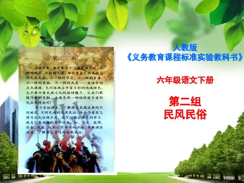 说课标说教材六年级语文下册