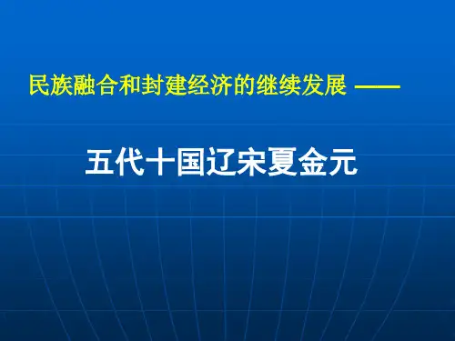 五代十国辽宋夏金元