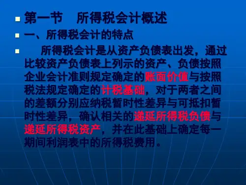 注册会计师CPA会计讲义第20章所得税86页PPT