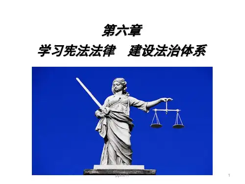 思修第6章尊法学法守法用法  ppt课件