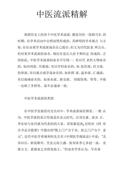 中医流派精解