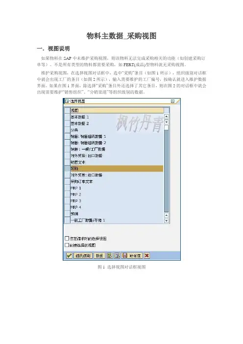 物料主数据_采购视图