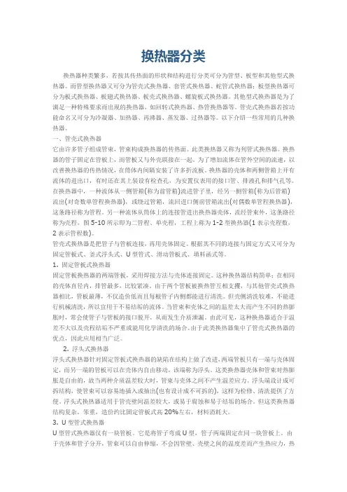 换热器分类
