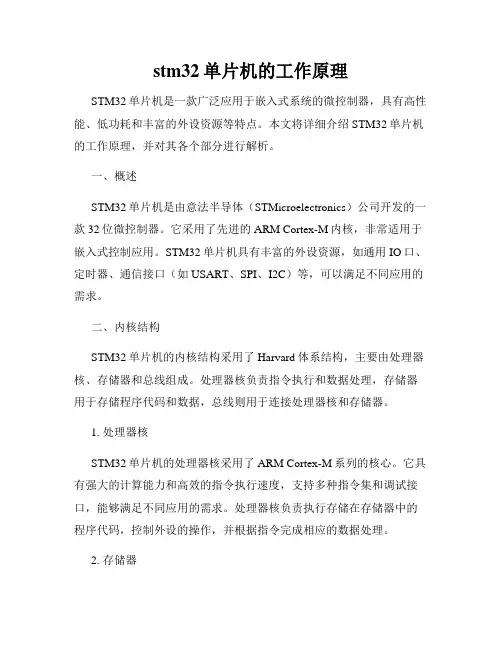 stm32单片机的工作原理