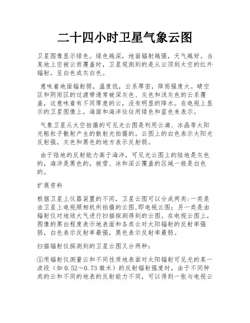 二十四小时卫星气象云图