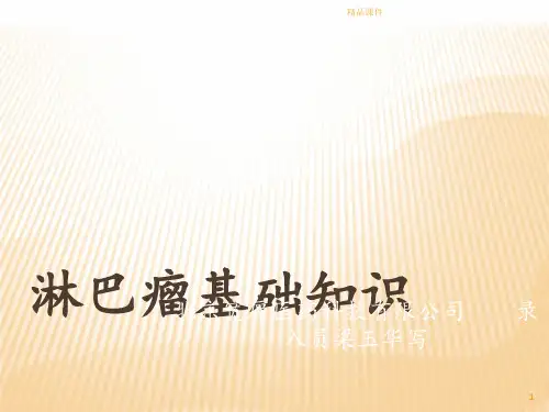 淋巴瘤基础知识ppt课件