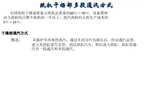 造纸干燥部(烘干部)多段通汽方式-最新