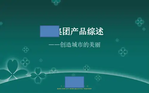 绿城地产集团 研发设计  产品系  标准化 _LC集团产品系列综述V1.0 - 副本