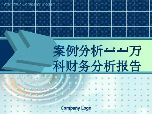 案例分析——万科财务分析报告