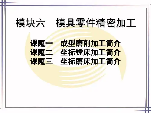电子课件-《模具制造机械加工技术》-B01-2598 模块六  模具零件精密加工电子课件
