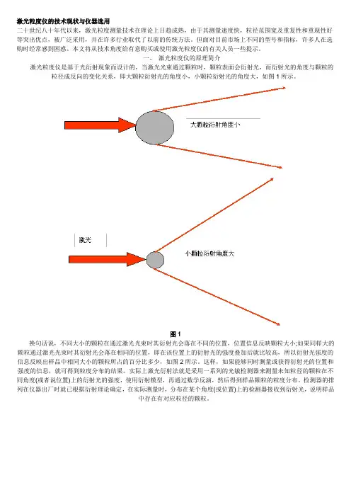 激光粒度仪的技术现状与仪器选用讲解