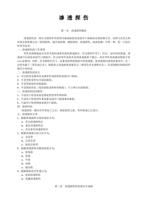 渗透探伤