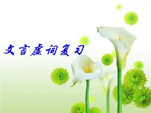 (完整版)文言虚词的推断方法