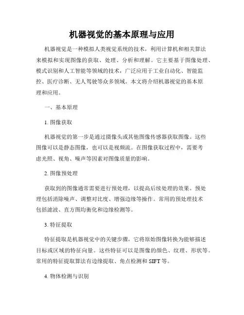 机器视觉的基本原理与应用