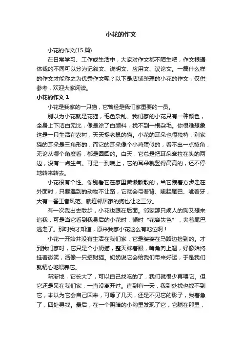 小花的作文