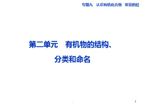 [理化生]邳州市第二中学高三化学专题复习专题九第二单元有机物的结构PPT课件